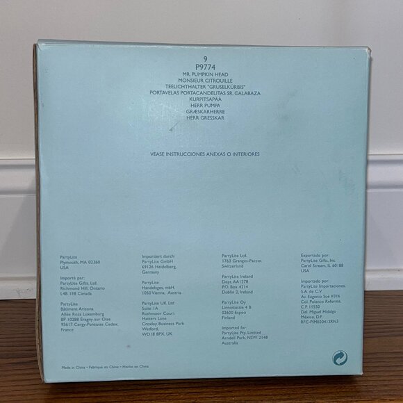 PartyLite Mr. Pumpkin Head Tealight Holder - 9 piece set - Picture 7 of 8